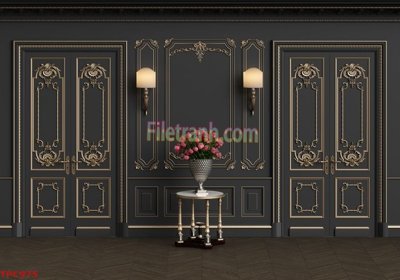 File gốc in mica Tranh phào chỉ TPC975 chất lượng