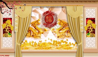 File ảnh Tranh phào chỉ TPC980 (gốc) dùng in Pano