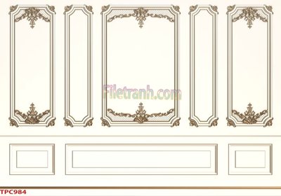 File gốc Tranh phào chỉ TPC984 (PNG) không nền chất lượng