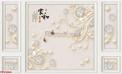 File gốc Tranh phào chỉ TPC994 (in mica) trang trí
