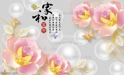 File tranh File hoa trang sức TS1049 (gốc) chủ đề thiên nhiên