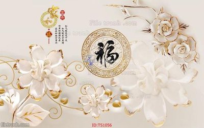 File tranh gốc File hoa trang sức TS1056 (bản quyền) file PSD