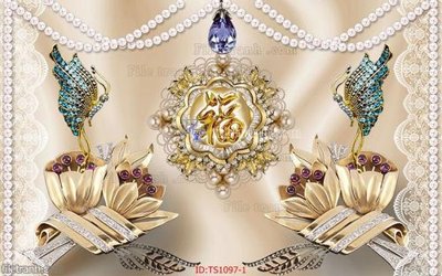 File tranh File hoa trang sức TS1097 (bản gốc) treo quán cafe