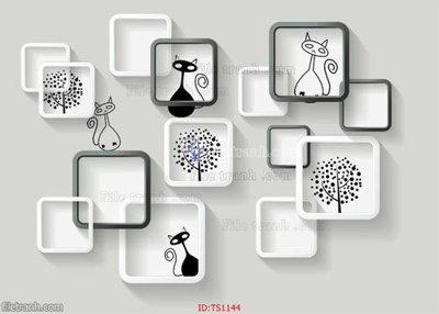 File tranh File hoa trang sức TS1144 (gốc) in trên kính