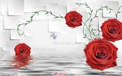 File gốc File hoa trang sức TS1165 (in lụa) tranh phong thủy