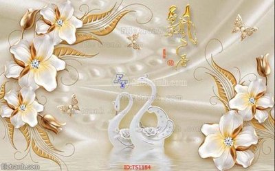 Hình ảnh file gốc in trần nhà File hoa trang sức TS1184