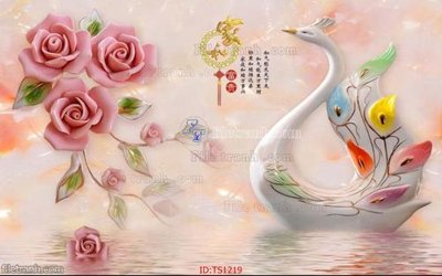 File in trần File hoa trang sức TS1219 (bản gốc 3D) sống động