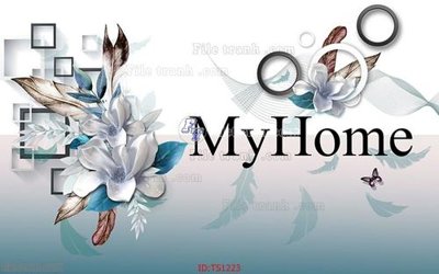 File tranh File hoa trang sức TS1223 (bản gốc) treo tường