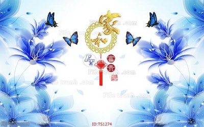 File tranh File hoa trang sức TS1274 (ảnh gốc) in trần nhà