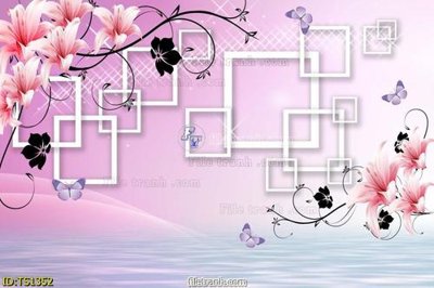 File tranh File hoa trang sức TS1352 (gốc) chủ đề tĩnh vật