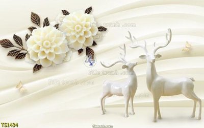 File ảnh File hoa trang sức TS1434 (gốc) trang trí khách sạn