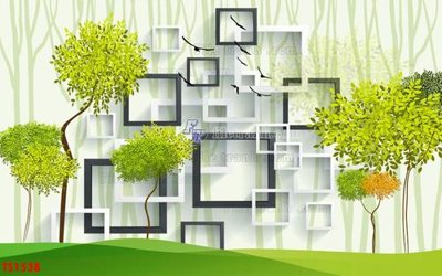 File in trần File hoa trang sức TS1538 (bản gốc) phong cảnh