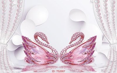 Tải file File hoa trang sức 3d TS2007 (gốc) làm tranh trang trí