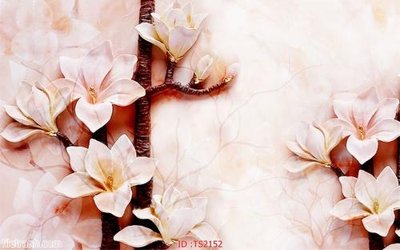 File tranh File hoa trang sức 3d TS2152 (gốc) chủ đề tĩnh vật