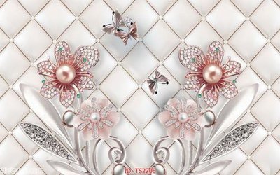 File ảnh File hoa trang sức 3d TS2206 (gốc) in quảng cáo ngoài trời