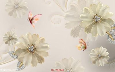 File tranh quảng cáo File hoa trang sức 3d TS2245 (file gốc) chuyên nghiệp