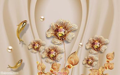 File gốc File hoa trang sức 3d TS2249 (trang trí) phòng ngủ