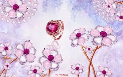 File PSD File hoa trang sức 3d TS2262 (gốc) nhiều lớp (multi-layer)