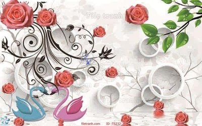 File tranh in trần File hoa trang sức TS232 (ảnh gốc siêu nét)