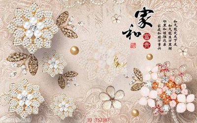 File tranh File hoa trang sức 3d TS2387 (ảnh gốc) cho in ấn kỹ thuật số