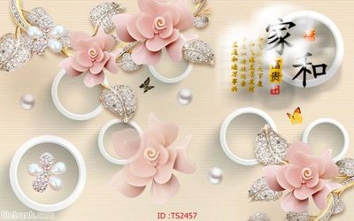 File ảnh File hoa trang sức 3d TS2457 (gốc) in Hiflex