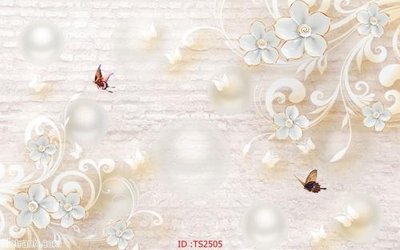 File tranh File hoa trang sức 3d TS2505 (ảnh gốc) in trần 3D