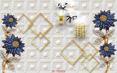 File gốc File hoa trang sức 3d TS2529 (chủ đề hiện đại) trang trí