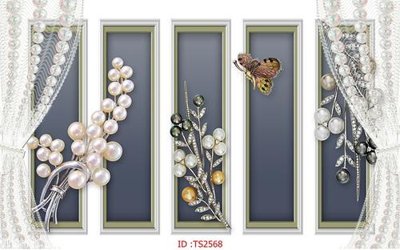 File in trần File hoa trang sức 3d TS2568 (file gốc) phong thủy