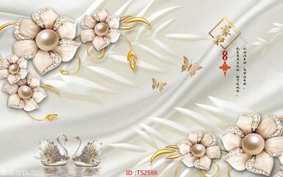 Tải file File hoa trang sức 3d TS2588 (ảnh gốc) in tranh kính