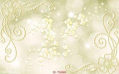 Download file gốc File hoa trang sức 3d TS2604 (in lụa) nghệ thuật