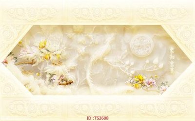 File gốc File hoa trang sức 3d TS2608 (in tráng gương) sang trọng