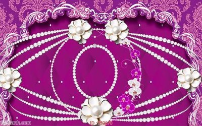 File tranh in trần File hoa trang sức 3d TS2670 (ảnh gốc siêu nét)