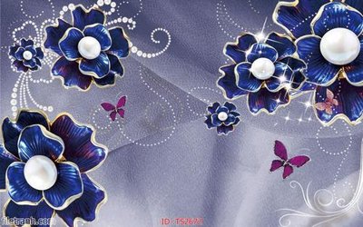 File tranh in trần File hoa trang sức 3d TS2672 (ảnh gốc siêu nét)