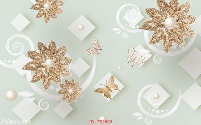 Tải file File hoa trang sức 3d TS2690 (gốc) làm file tranh quảng cáo