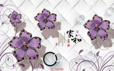 File gốc File hoa trang sức 3d TS2702 (in tráng gương) nghệ thuật