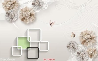 File ảnh File hoa trang sức 3d TS2719 (gốc) dùng in Pano