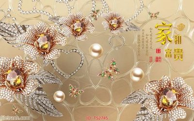 File ảnh File hoa trang sức 3d TS2745 (gốc) dùng in Pano