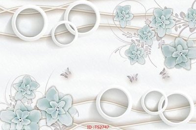 File tranh gốc File hoa trang sức 3d TS2747 chủ đề hiện đại