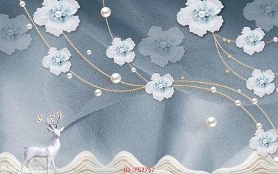 File in trần File hoa trang sức 3d TS2757 (file gốc) phong thủy