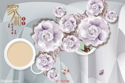 File gốc File hoa trang sức 3d TS2786 (in mica) làm quà tặng