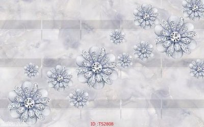 File in trần File hoa trang sức 3d TS2808 (bản gốc) đại dương