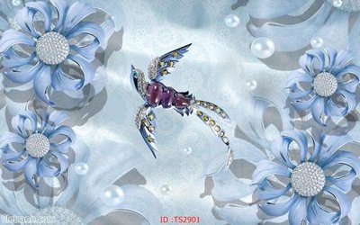 File ảnh File hoa trang sức 3d TS2901 (gốc) in poster