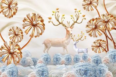 File ảnh gốc File hoa trang sức 3d TS3017 (chuyên in mica)