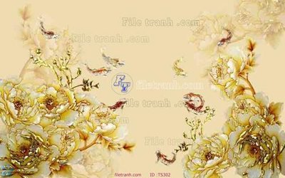 File tranh File hoa trang sức TS302 (gốc) chủ đề động vật