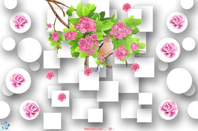 File tranh gốc File hoa trang sức TS309 chủ đề hiện đại