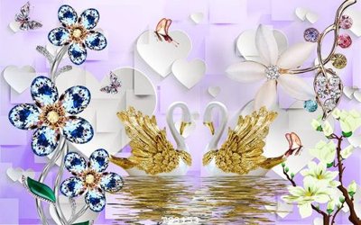 File gốc in ấn File hoa trang sức 3d TS3153 chuẩn màu CMYK