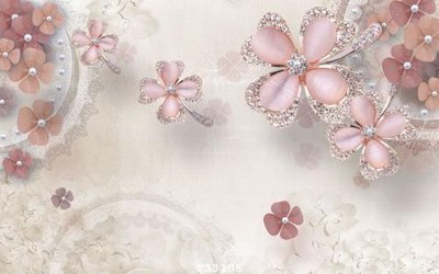 Ảnh gốc File hoa trang sức 3d TS3186 (độ nét cao) in tráng gương