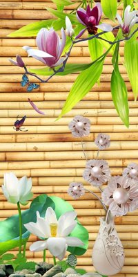 File tranh in tráng gương File hoa trang sức 3d TS3233 (siêu nét)