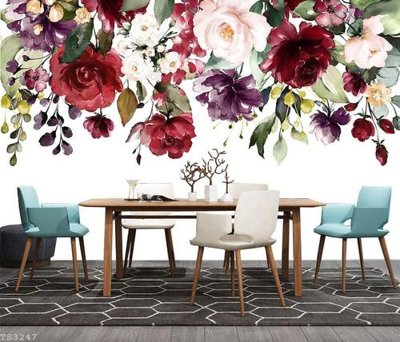 File tranh File hoa trang sức 3d TS3247 (gốc) in vải canvas