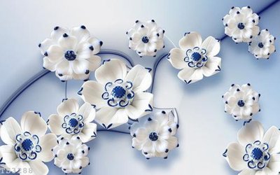 Ảnh gốc File hoa trang sức 3d TS3288 (siêu chi tiết) để in ấn